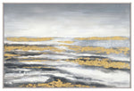 Sagebrook Home 70146 60x40" Horizon Hand Painted Canvas, Gray/Gold