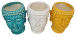 Sagebrook Home 80028-01 Set of 3 Buddha Citronella Candle, 8.5" Multicolor