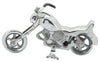 Sagebrook Home 16211-01 Metal 10" Motorcycle, Silver