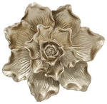Sagebrook Home 16287-01 Resin 9" Flower Wall Accent, Gold
