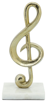Sagebrook Home 16230-01 Metal 9" G-Clef Accent, Gold