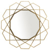 Sagebrook Home 14927-01 Metal 35" Geometric Mirror, Gold Wb