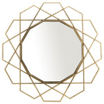 Sagebrook Home 14927-01 Metal 35" Geometric Mirror, Gold Wb