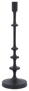 Sagebrook Home 16977-02 Metal, 17" Taper Candle Holder, Black