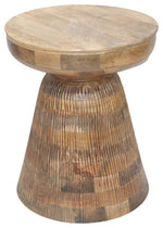 Sagebrook Home 15468-08 Wood, 19" Rimmed Side Table, Brown