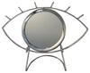 Sagebrook Home 14695-03 Metal, 8" Table Top Eye Mirror, Silver