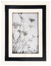 Sagebrook Home 16804 Resin 4x6" Outlined Photo Frame, Black/White