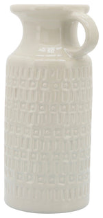 Sagebrook Home 15850-07 Ceramic 13" Pitcher, Beige