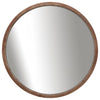 Sagebrook Home 16437 Wood, 32" Round Mirror, Brown Wb