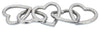 Sagebrook Home 16586-02 Metal, 19" Heart Links, Silver