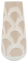 Sagebrook Home 16777-02 Ceramic 15" Aztec Vase, Beige