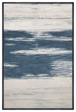 Sagebrook Home 70159, 40"x60" Handpainted Abstract Canvas, Blue/White