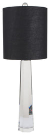 Sagebrook Home 51100 Crystal 32.75" Obelisk Table Lamp, Clear