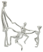 Sagebrook Home 16181-01 Metal, 11", Mother And Kids Sculpture