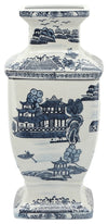 Sagebrook Home 16412-02 Ceramic 15" Chinoserie Vase, Blue