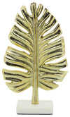 Sagebrook Home 16186-01 Metal 9" Palm Leaf Table Deco, Gold
