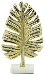 Sagebrook Home 16186-01 Metal 9" Palm Leaf Table Deco, Gold