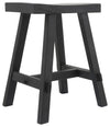 Sagebrook Home 16594-03 Wood, 20" Rectangular Stool, Black