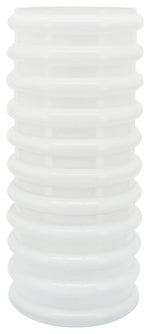 Sagebrook Home 16466-02 Glass, 14", Scallop Vase, White