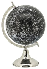 Sagebrook Home 16513-03 Metal, 13" Globe, Black/Silver