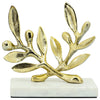 Sagebrook Home 16184 Metal 6" Leaves Table Deco, Gold