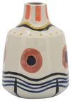 Sagebrook Home 16685-01 Ceramic, 8" Tribal Vase, Pink