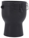 Sagebrook Home 16716-01 Porcelain, 9" Face with Glasses Vase, Black