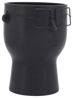 Sagebrook Home 16716-01 Porcelain, 9" Face with Glasses Vase, Black