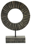 Sagebrook Home 16390 Wood, 12" Circle Deco, Brown