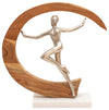 Sagebrook Home 15588 14" Metal Gymnast, Silver