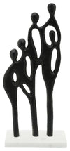 Sagebrook Home 16260-01 Metal 18" Family Of 5, Black