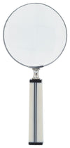 Sagebrook Home 16618-02 Resin, 4" Lined Magnifying Glass, Black/White