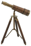 Sagebrook Home 16328 Metal, 13" Scope On Stand, Brown