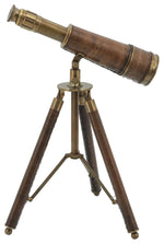 Sagebrook Home 16328 Metal, 13" Scope On Stand, Brown