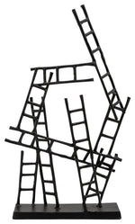 Sagebrook Home 15678 24" Ladders Sculpture, Black