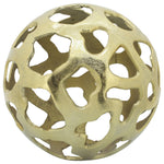 Sagebrook Home 16228-02 Metal 10" Cut-Out Orb, Gold