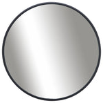 Sagebrook Home 16434-01 Metal 36" Round Mirror, Black