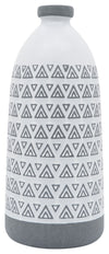 Sagebrook Home 16783-02 Ceramic 18" Aztec Vase, Gray
