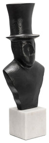 Sagebrook Home 15583 15" Man With Hat, Black
