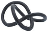 Sagebrook Home 16296-02 Metal 9" Knot, Black