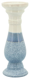 Sagebrook Home 13900-22 Ceramic 12" Candle Holder, Sky Blue