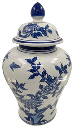 Sagebrook Home 16856-02 Ceramic 24" Temple Jar, Blue/White