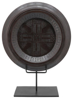 Sagebrook Home 16227-02 Wood, 24" Aztec Table Accent, Brown