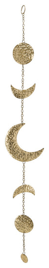 Sagebrook Home 16431-02 Metal, 39" Moon Wall Hangings, Gold