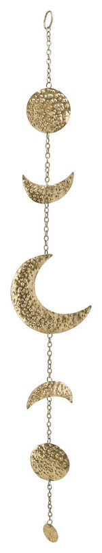 Sagebrook Home 16431-02 Metal, 39" Moon Wall Hangings, Gold