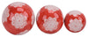 Sagebrook Home 16551-09 Ceramic Set of 3 Lotus Orbs, 4/5/6" Red