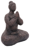 Sagebrook Home 16744-02 Resin, 14" Namaste Female Yoga, Bronze