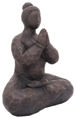 Sagebrook Home 16744-02 Resin, 14" Namaste Female Yoga, Bronze