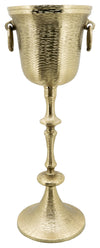 Sagebrook Home 15877-01 Metal 31" Wine Cooler, Gold Kd