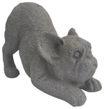 Sagebrook Home 16869-04 Resin, 15" Yoga Dog, Gray